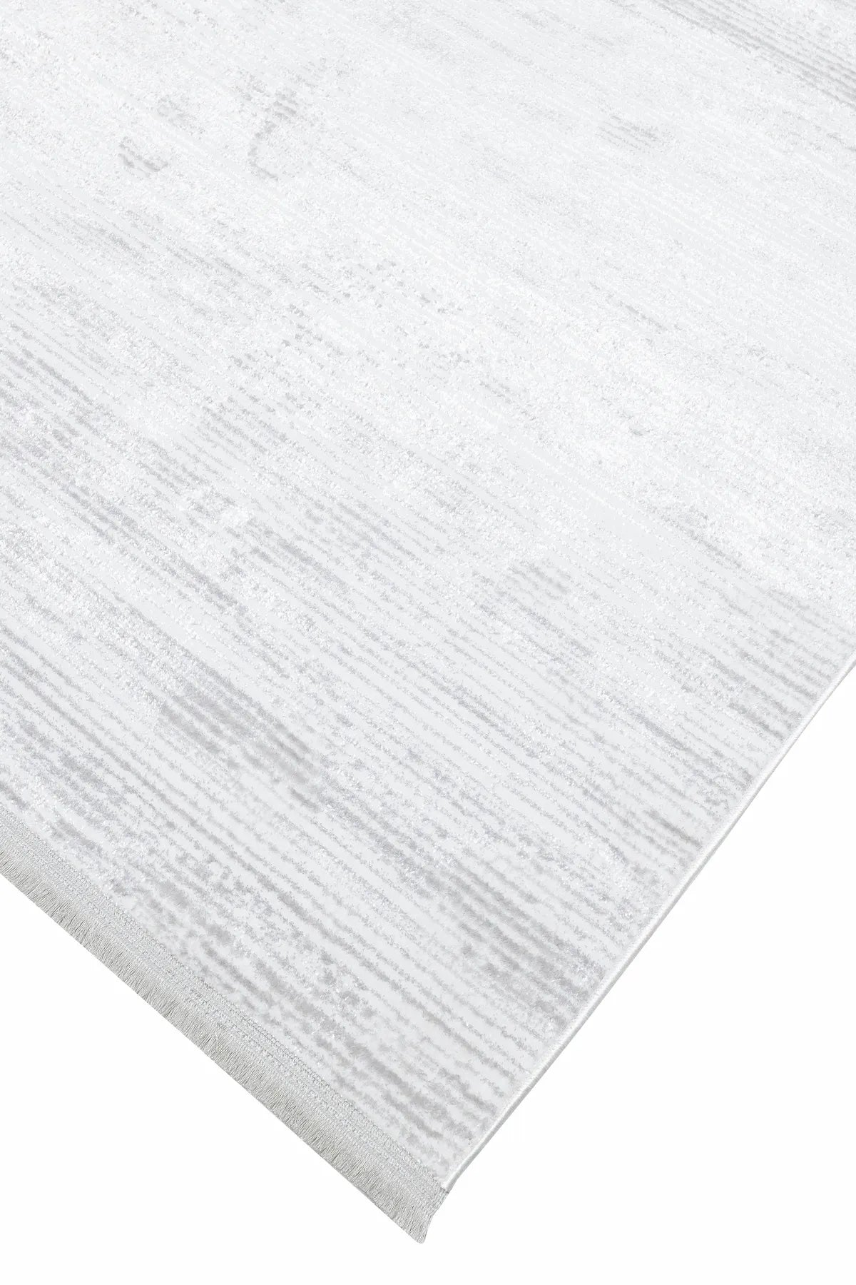 Yağız Halı Verona Soft Bambu Halı | Gri Beyaz Sade Desenli Modern Premium Salon Halısı