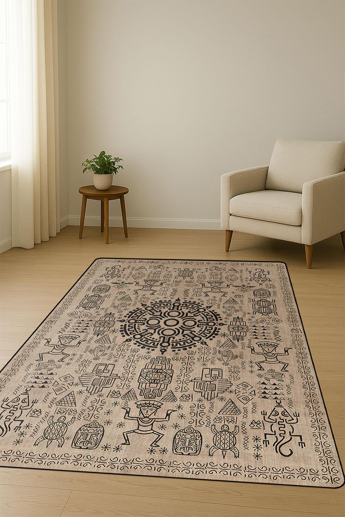 Kaymaz Taban Yıkanabilir Halı – Model 019