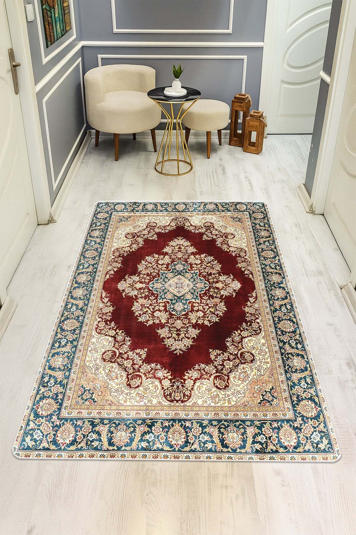 Kaymaz Taban Yıkanabilir Halı – Model 018