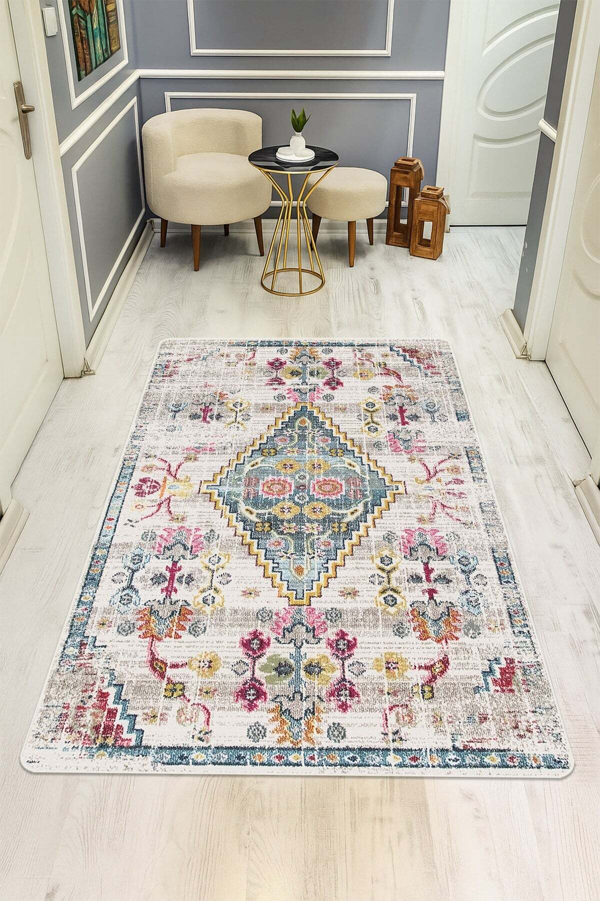 Kaymaz Taban Yıkanabilir Halı – Model 016