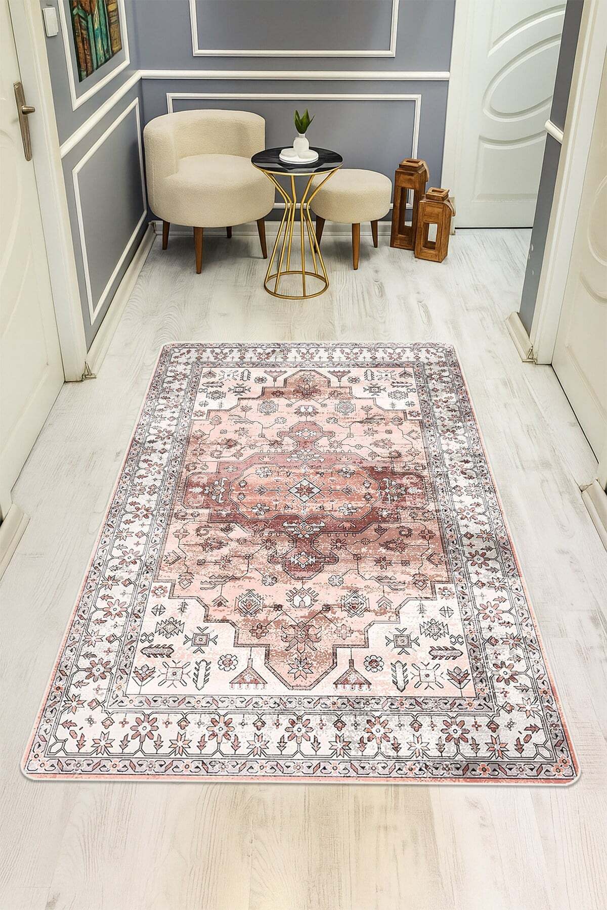 Kaymaz Taban Yıkanabilir Halı – Model 014
