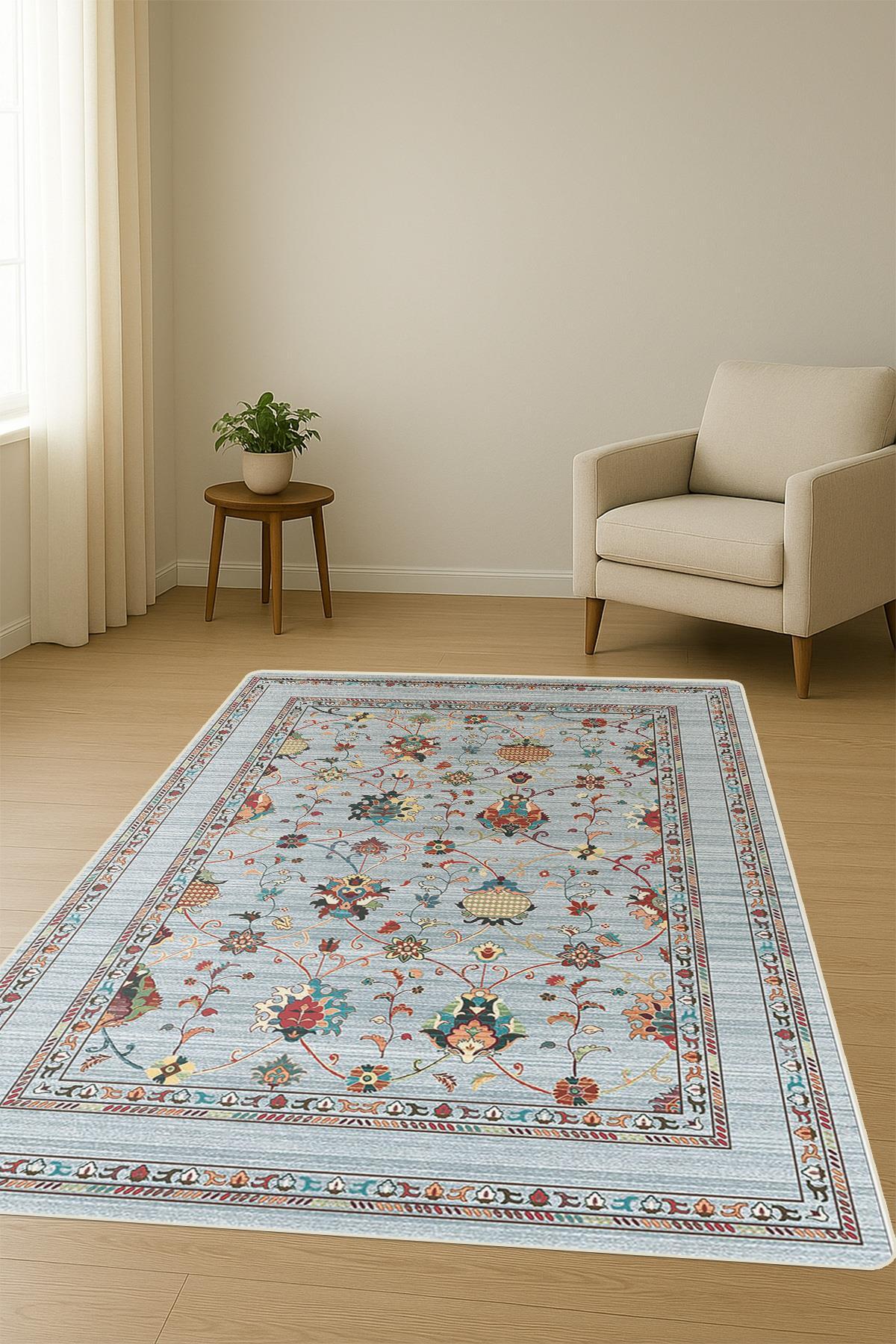 Kaymaz Taban Yıkanabilir Halı – Model 015