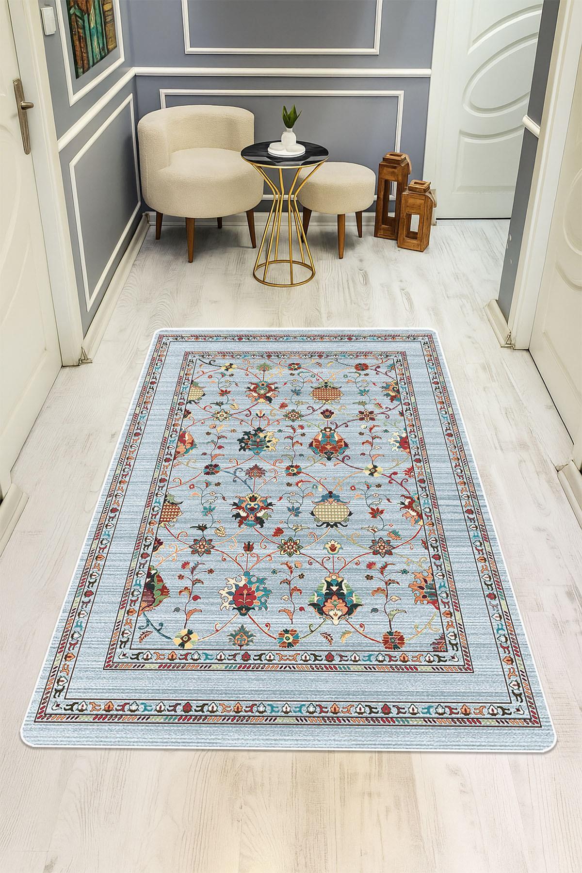 Kaymaz Taban Yıkanabilir Halı – Model 015