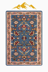 Kaymaz Taban Yıkanabilir Halı – Model 009 Çok renkli Eskitme