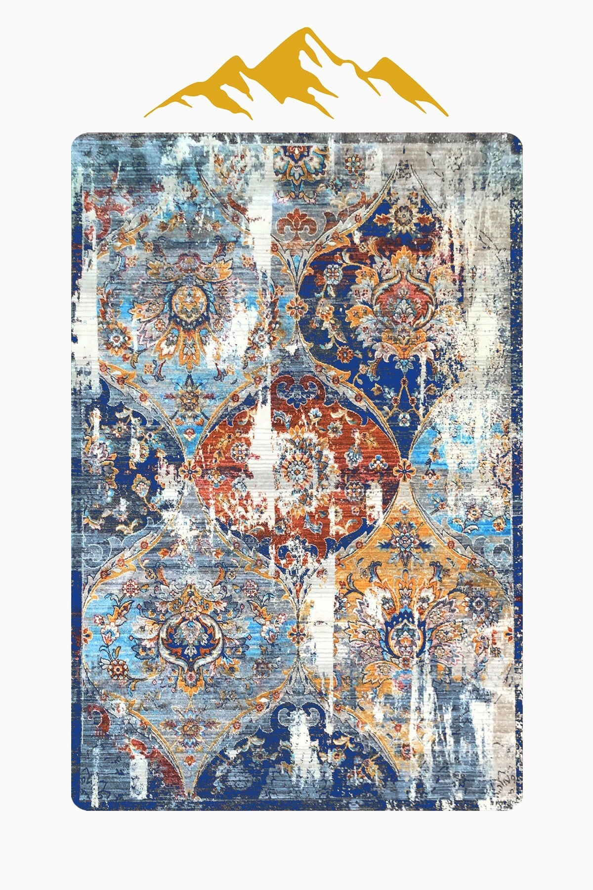 Kaymaz Taban Yıkanabilir Halı – Model 003 Çok Renkli