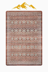 Kaymaz Taban Yıkanabilir Halı – Model 005 Kahve Eskitme