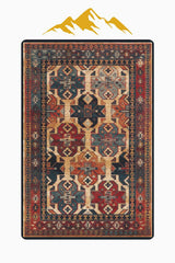 Kaymaz Taban Yıkanabilir Halı – Model 008 Çok renkli Eskitme
