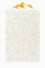 Kaymaz Taban Yıkanabilir Halı – Model 004 Beyaz Geometrik