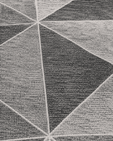Modern Geometrik Koridor Yolluğu - Koyu Gri Antrasit Mutfak Halısı image 1