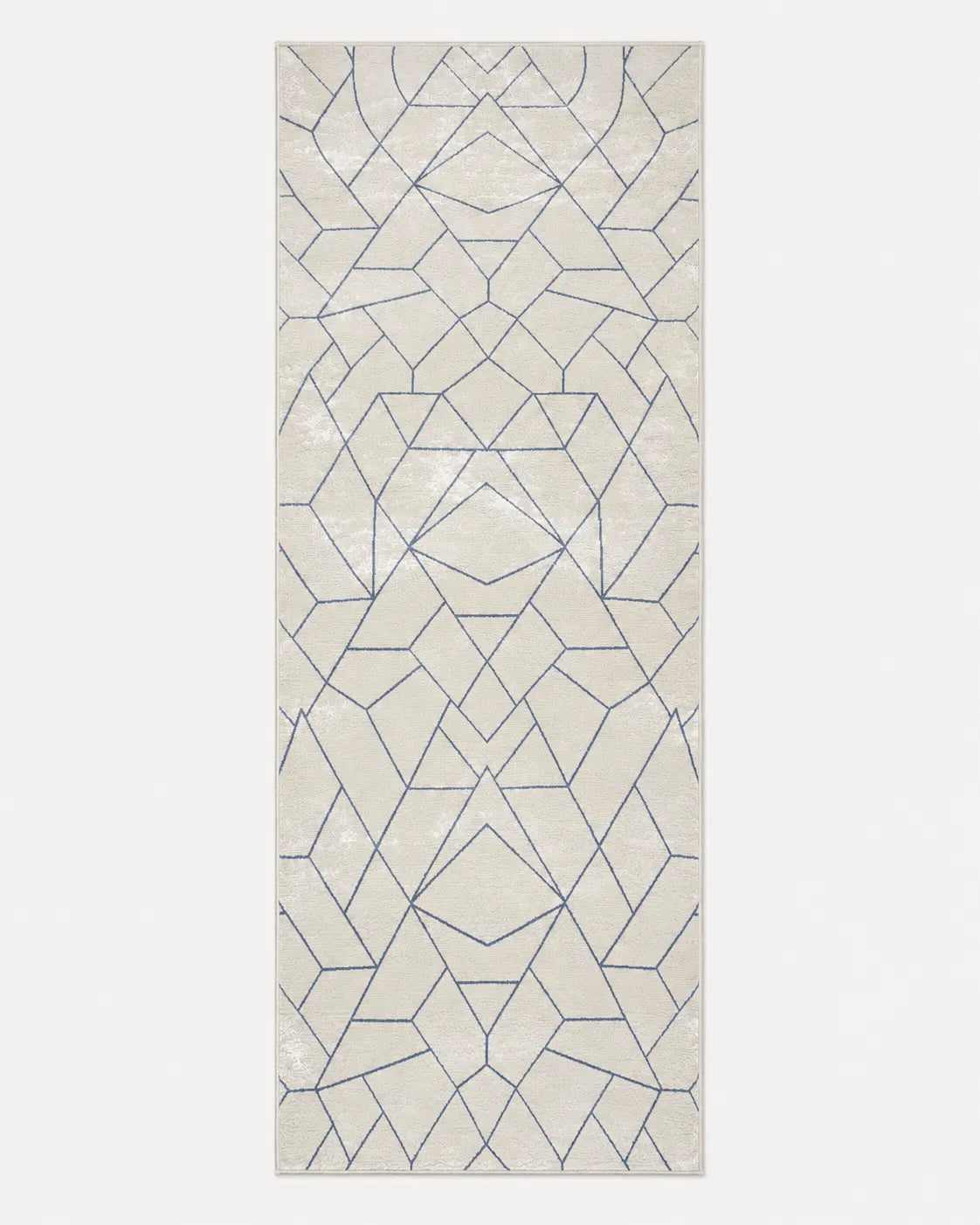 Sevenhill Kesme Yolluk 80 CM Ve 100 CM Özel Kesim Yolluk Krem Mavi