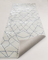 Sevenhill Kesme Yolluk 80 CM Ve 100 CM Özel Kesim Yolluk Krem Mavi