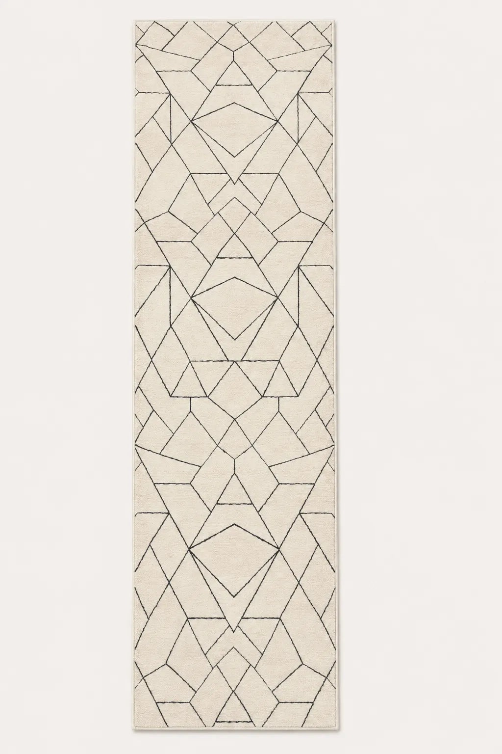 Sevenhill Kesme Yolluk 80 CM Özel Kesim Yolluk Krem Siyah