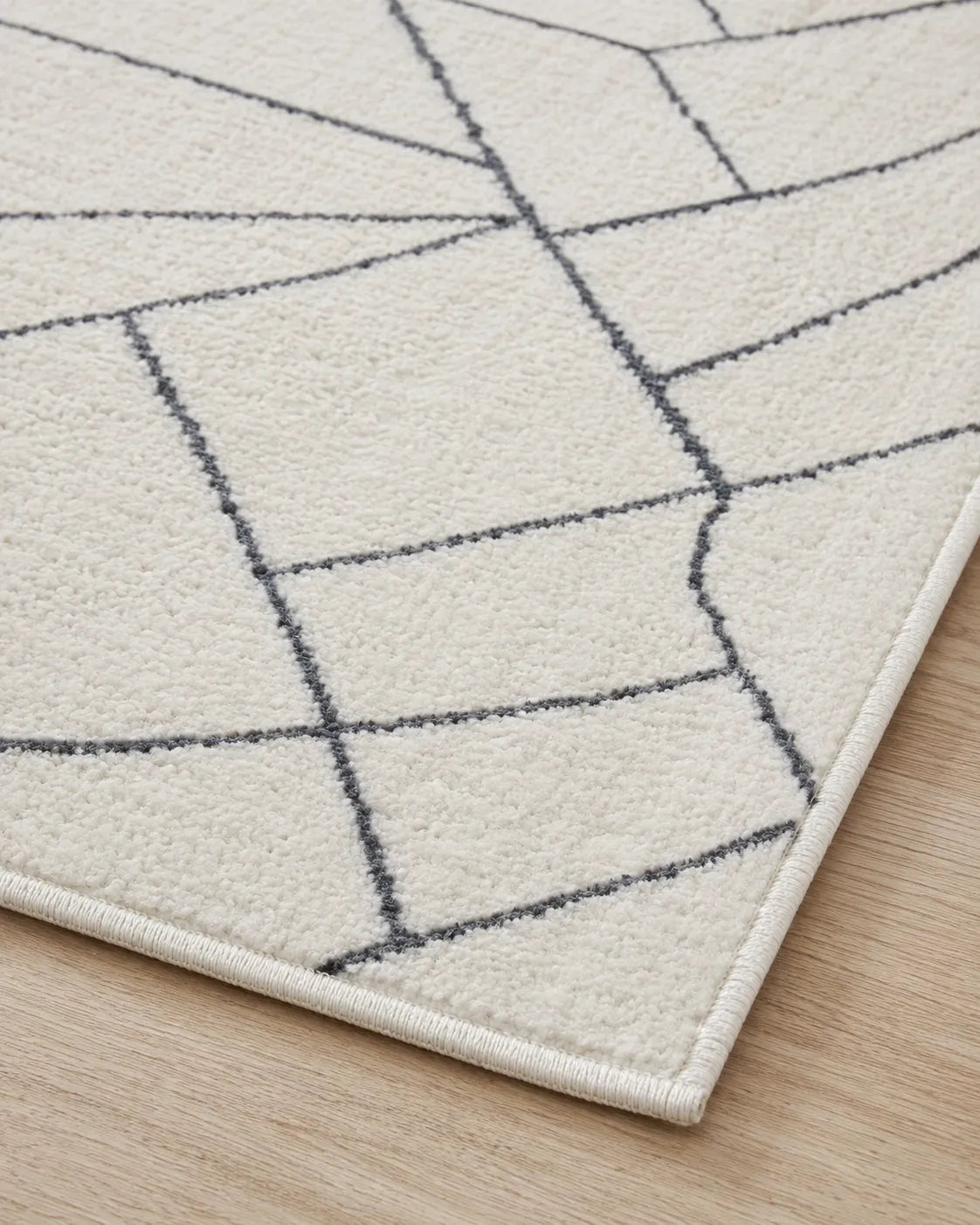 Sevenhill Kesme Yolluk 80 CM Özel Kesim Yolluk Krem Siyah