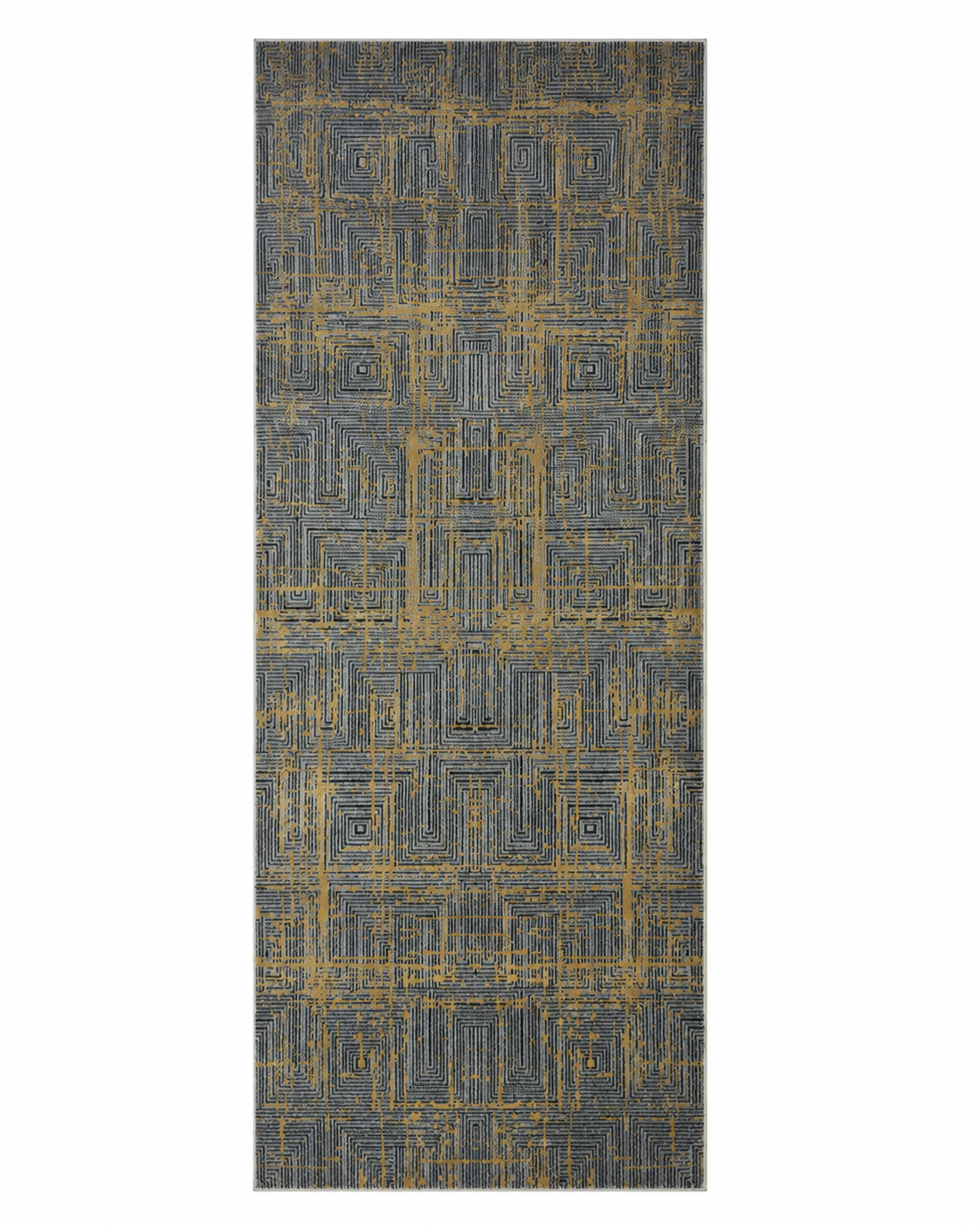 Sevenhill Kesme Yolluk 80 CM Özel Kesim Yolluk Gri Sarı
