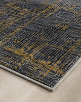Sevenhill Kesme Yolluk 80 CM Özel Kesim Yolluk Gri Sarı