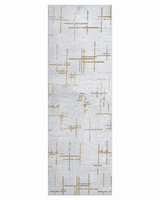 Sevenhill Kesme Yolluk 80 CM Özel Kesim Yolluk Gri Sarı