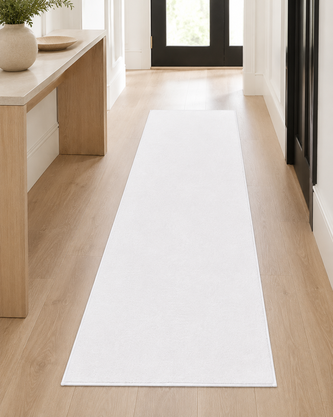 Sevenhill Kesme Yolluk 100 CM Özel Kesim Yolluk Düz Beyaz