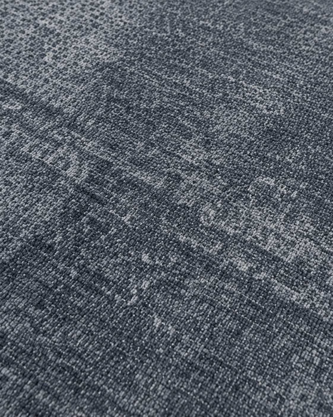 Antrasit Mavi Eskitme Desenli Modern Sisal Dokuma Salon Halısı