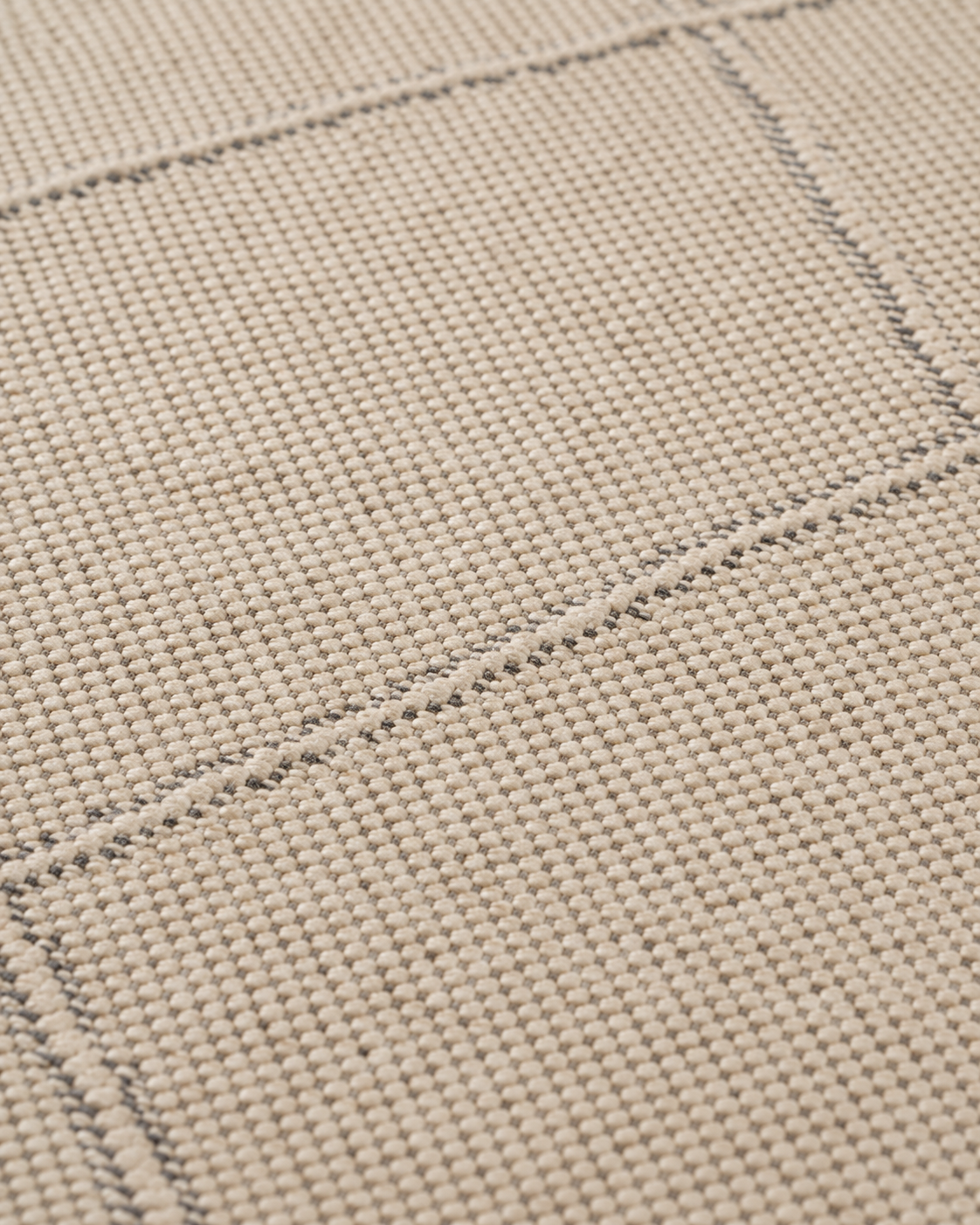 Doğal Bej Baklava Desenli Modern Şönil Kilim Halı