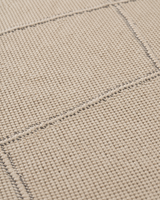 Doğal Bej Baklava Desenli Modern Şönil Kilim Halı