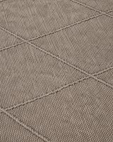 Modern Dokulu Vizon Gri Baklava Desenli Şönil Kilim Halı