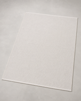 Krem Beyaz Dokulu Geometrik Desenli Modern Şönil Kilim Halı
