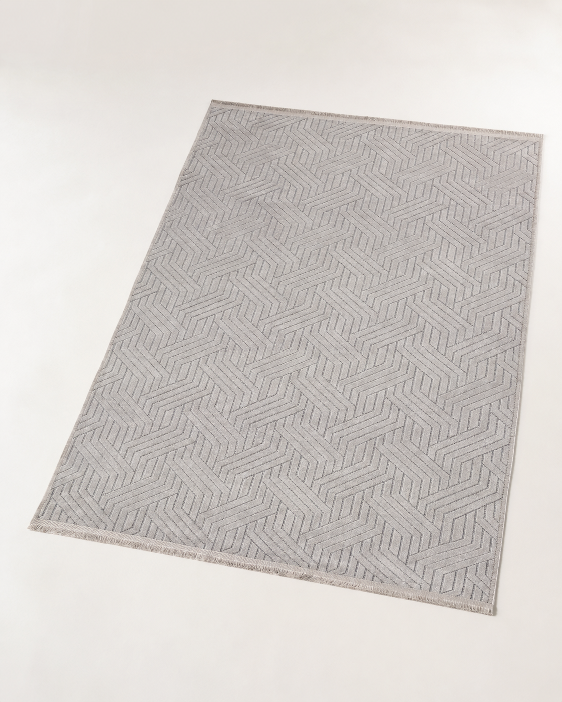 İskandinav Tarz Geometrik Desenli Şönil Kilim Halı