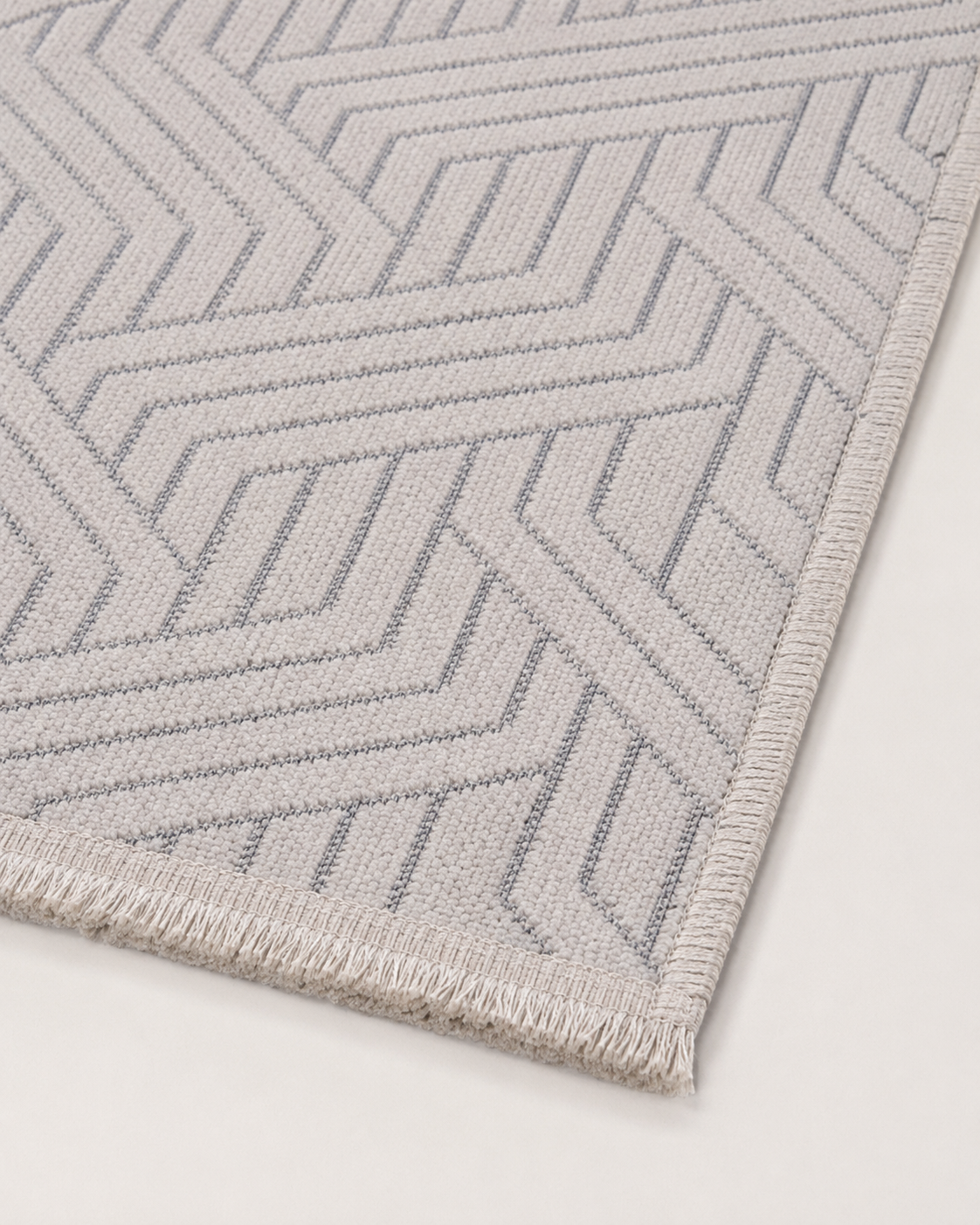 İskandinav Tarz Geometrik Desenli Şönil Kilim Halı