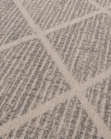 Krem Gri Geometrik Modern Halı - Yakın Çekim Dokusu ve Köşe Detayı image 4