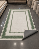 Grek Desenli Oturma Odası Halısı - Adaçayı Yeşili Minimalist Lüks Halı image 3