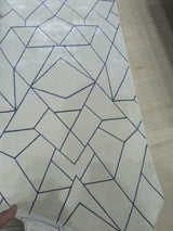 Sevenhill Kesme Yolluk 80 CM Ve 100 CM Özel Kesim Yolluk Krem Mavi