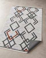 Sisal Nova – Modern Geometrik Halı Siyah Beyaz