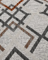 Sisal Nova – Modern Geometrik Halı Siyah Beyaz